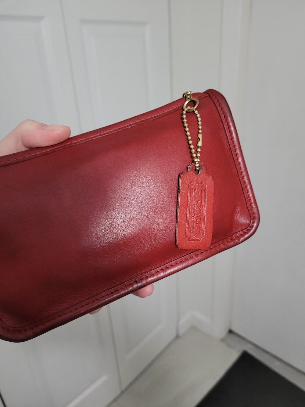 Vintage Coach Chunky Case 7165 In Red